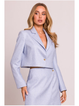 M853 Trumpas švarkelis - šviesiai mėlyna