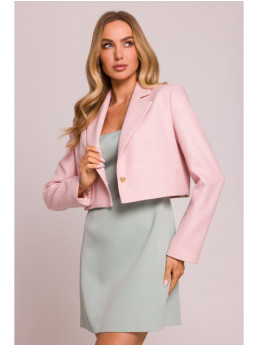 M853 Trumpas švarkas - persikinė