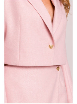 M853 Trumpas švarkas - persikinė