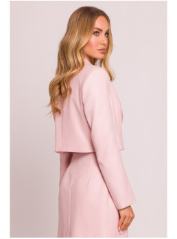 M853 Trumpas švarkas - persikinė