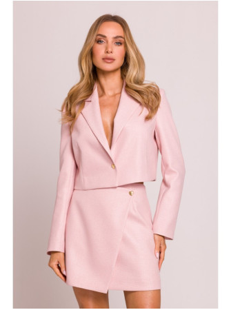 M853 Trumpas švarkas - persikinė