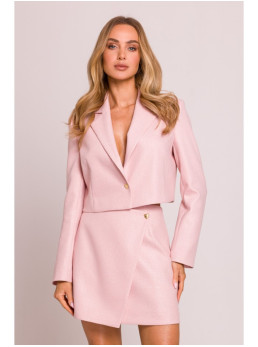 M853 Trumpas švarkas - persikinė