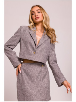 M853 Trumpas švarkas - grafito