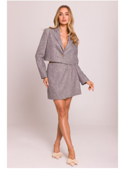 M853 Trumpas švarkas - grafito