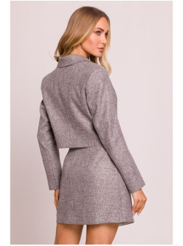 M853 Trumpas švarkas - grafito