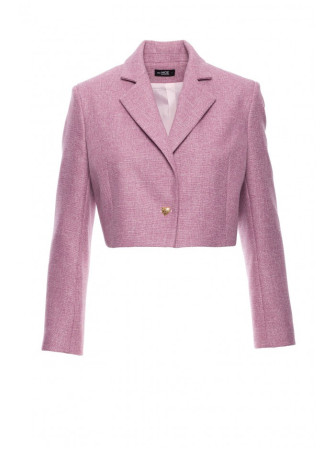 M853 Trumpintas švarkas - marsala