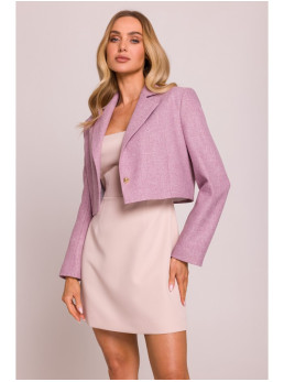 M853 Trumpintas švarkas - marsala