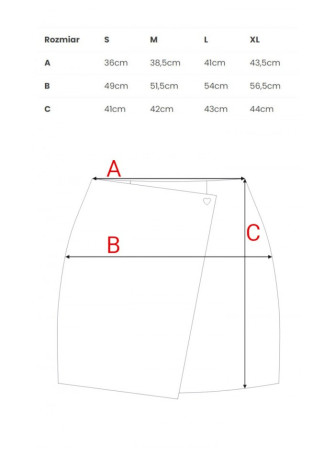 M854 Mini sijonas - marsala