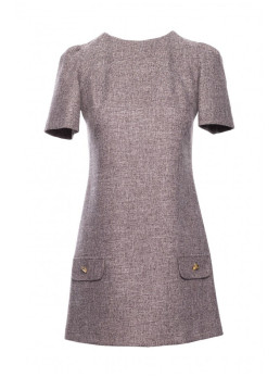 M855 A silueto mini suknelė - grafito