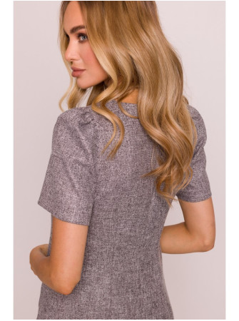 M855 A silueto mini suknelė - grafito