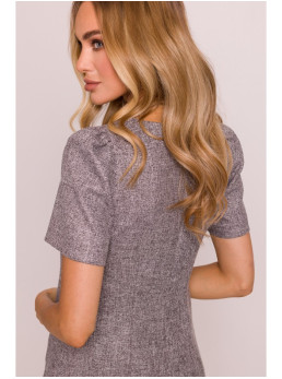 M855 A silueto mini suknelė - grafito