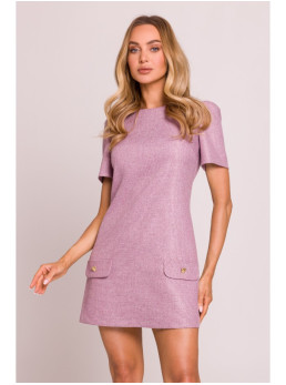 M855 A silueto mini suknelė - marsala