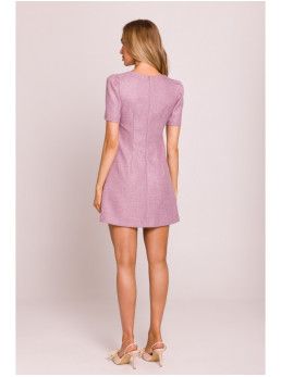 M855 A silueto mini suknelė - marsala