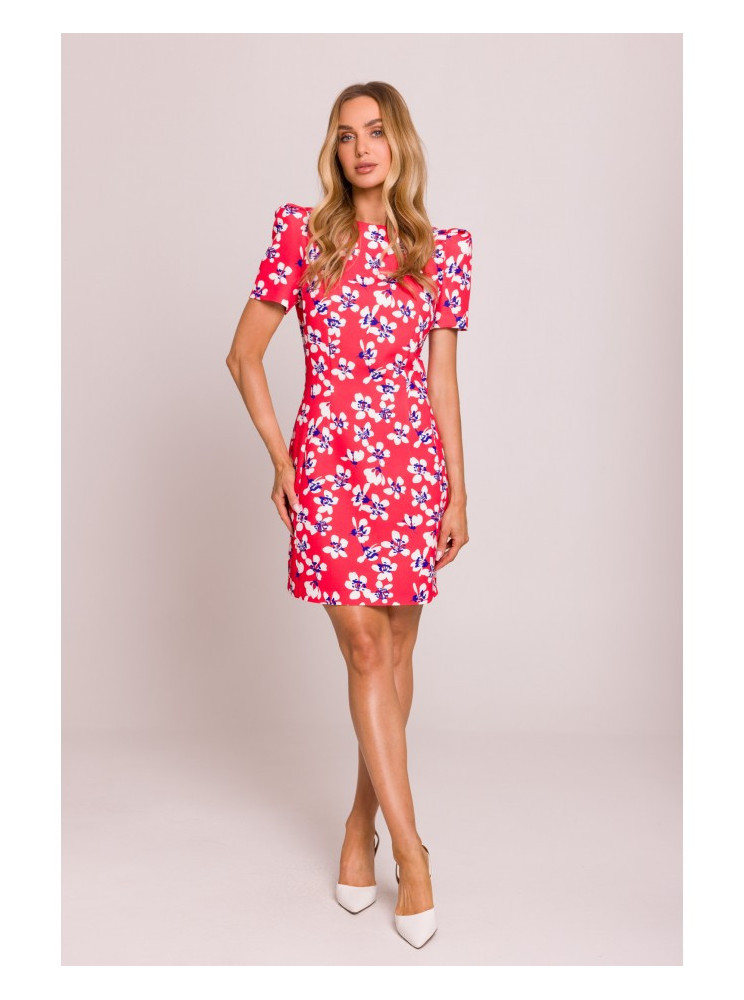 M856 Margaspalvė mini suknelė - 2 modelis - spalva