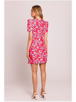 M856 Margaspalvė mini suknelė - 2 modelis - spalva