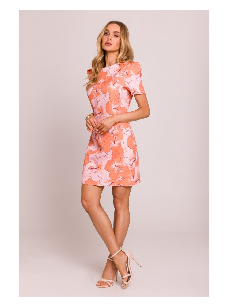 M856 Daugiaspalvė mini suknelė - spalva