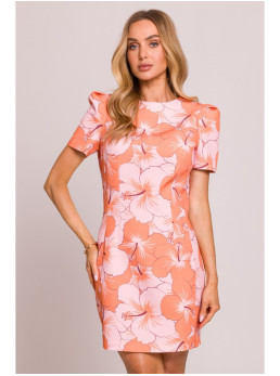 M856 Margaspalvė mini suknelė – 1 modelis - spalva