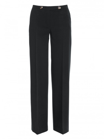 K114 Classic straight-leg trousers - black
