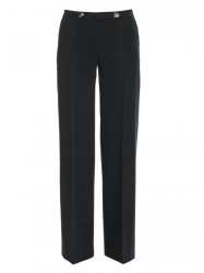 K114 Classic straight-leg trousers - black