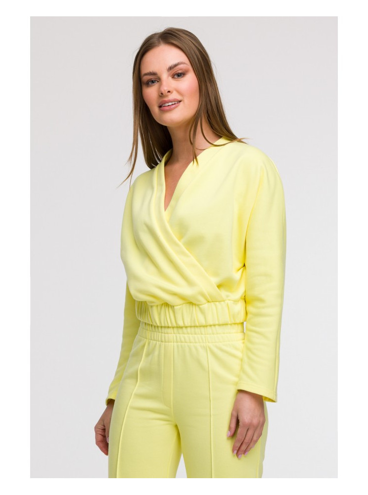 B292 Apgaubiantis džemperis - lemon