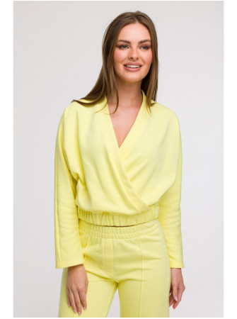 B292 Apgaubiantis džemperis - lemon