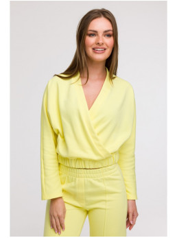 B292 Apgaubiantis džemperis - lemon