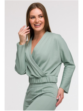 B292 Apgaubiantis džemperis - mėtinė