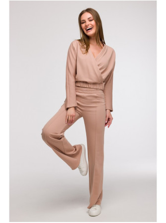 B292 Apgaubiantis džemperis - mocca