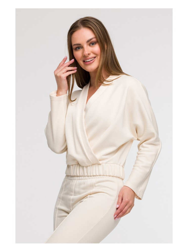 B292 Apgaubiantis džemperis - vanilla