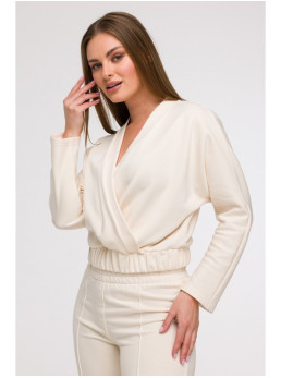 B292 Apgaubiantis džemperis - vanilla