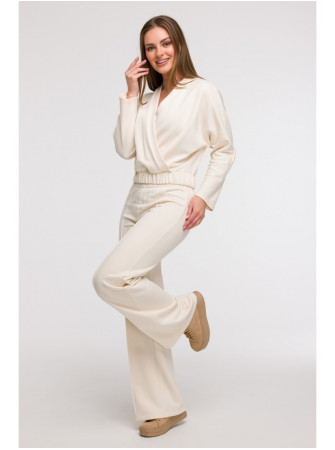 B292 Apgaubiantis džemperis - vanilla