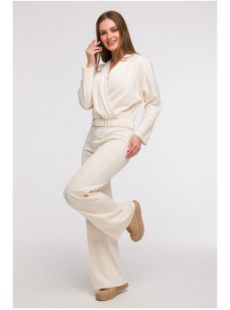 B292 Apgaubiantis džemperis - vanilla