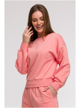 B293 Džemperis atvira nugara - koralinė