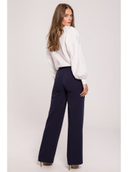 K114 Classic straight-leg trousers - navy blue