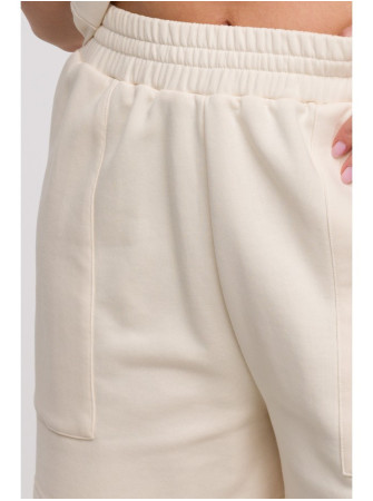 B295 Šortai su kišenėmis - vanilla