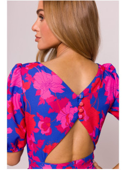 M858 Ilga suknelė atvira nugara – 2 modelis - spalva