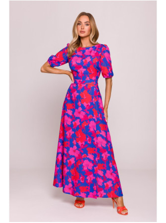 M858 Ilga suknelė atvira nugara – 2 modelis - spalva