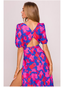 M858 Ilga suknelė atvira nugara – 2 modelis - spalva