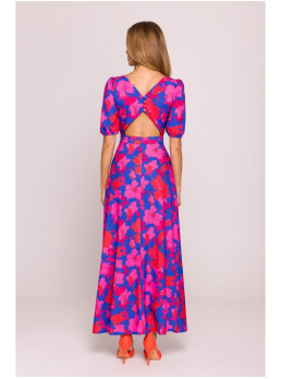 M858 Ilga suknelė atvira nugara – 2 modelis - spalva