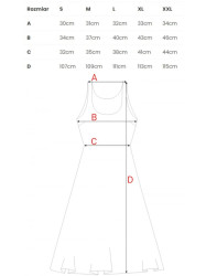 B218 Fit and flare sleeveless dress - blue