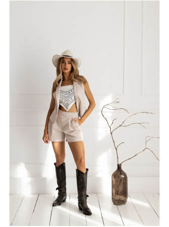 M860 Džinsiniai šortai - smėlio