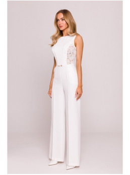 M866 Kombinezonas su nėriniuotomis detalėmis - nebalinta