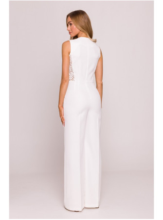 M866 Kombinezonas su nėriniuotomis detalėmis - nebalinta