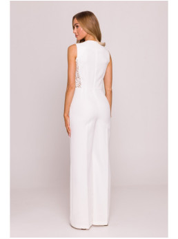 M866 Kombinezonas su nėriniuotomis detalėmis - nebalinta