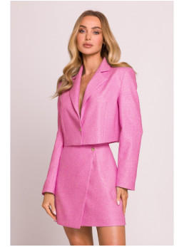 M853 Trumpas švarkelis - fuksijos