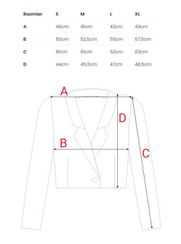 M853 Trumpas kreminis švarkas - kreminė