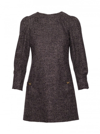 M870 Mini suknelė iš tvido - juoda