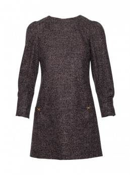 M870 Mini suknelė iš tvido - juoda