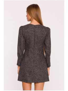 M870 Tvido mini suknelė - juoda