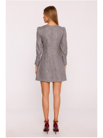 M870 Tvido mini suknelė - grafito